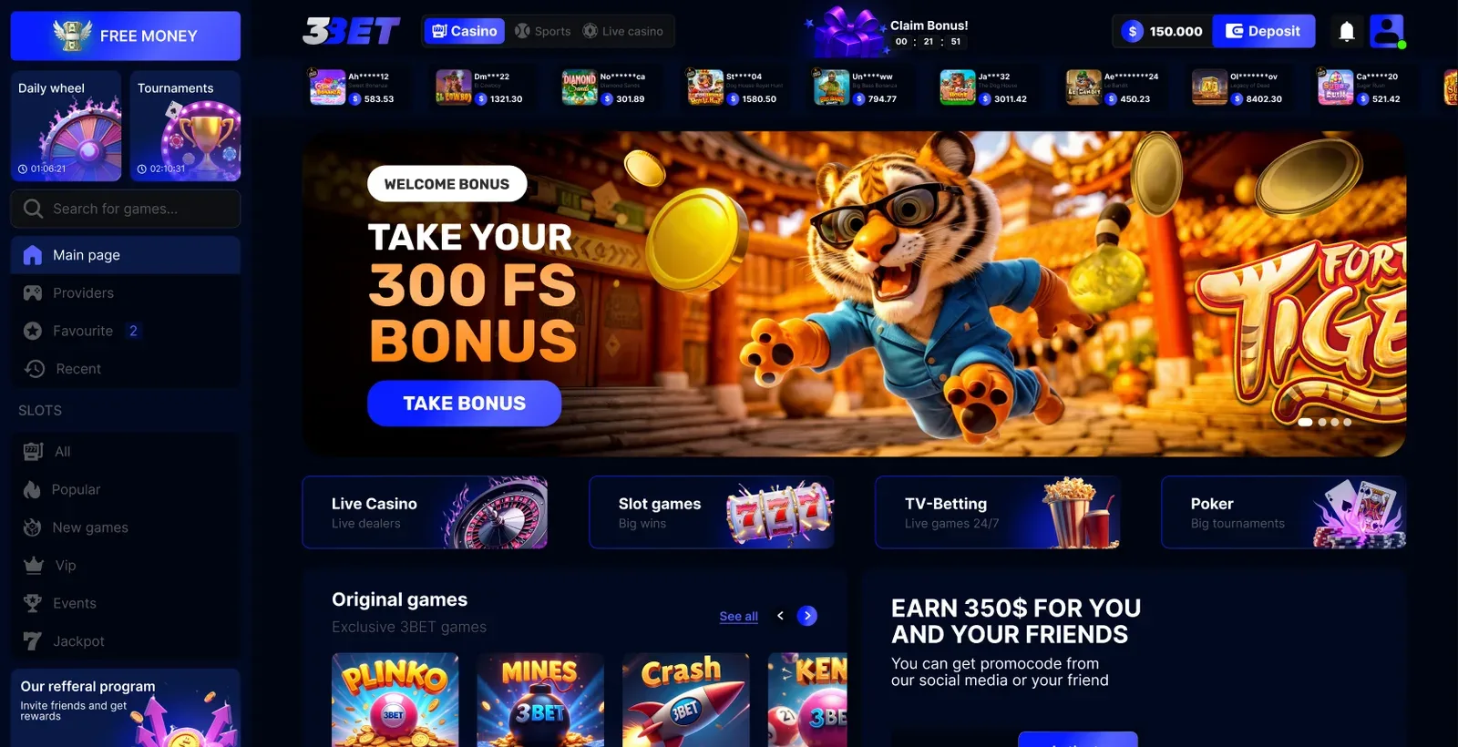 3BET casino and esports betting