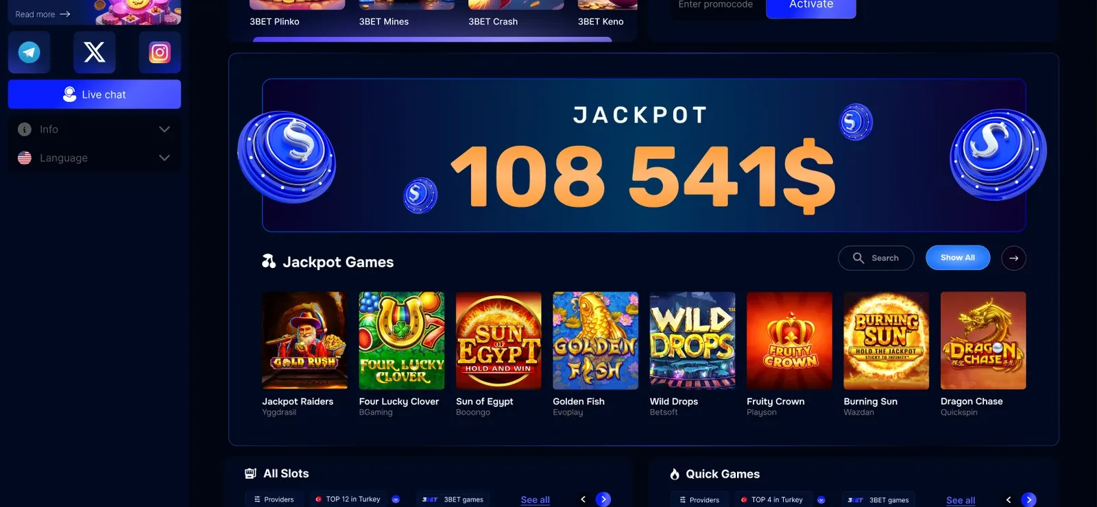 Originals and jackpot