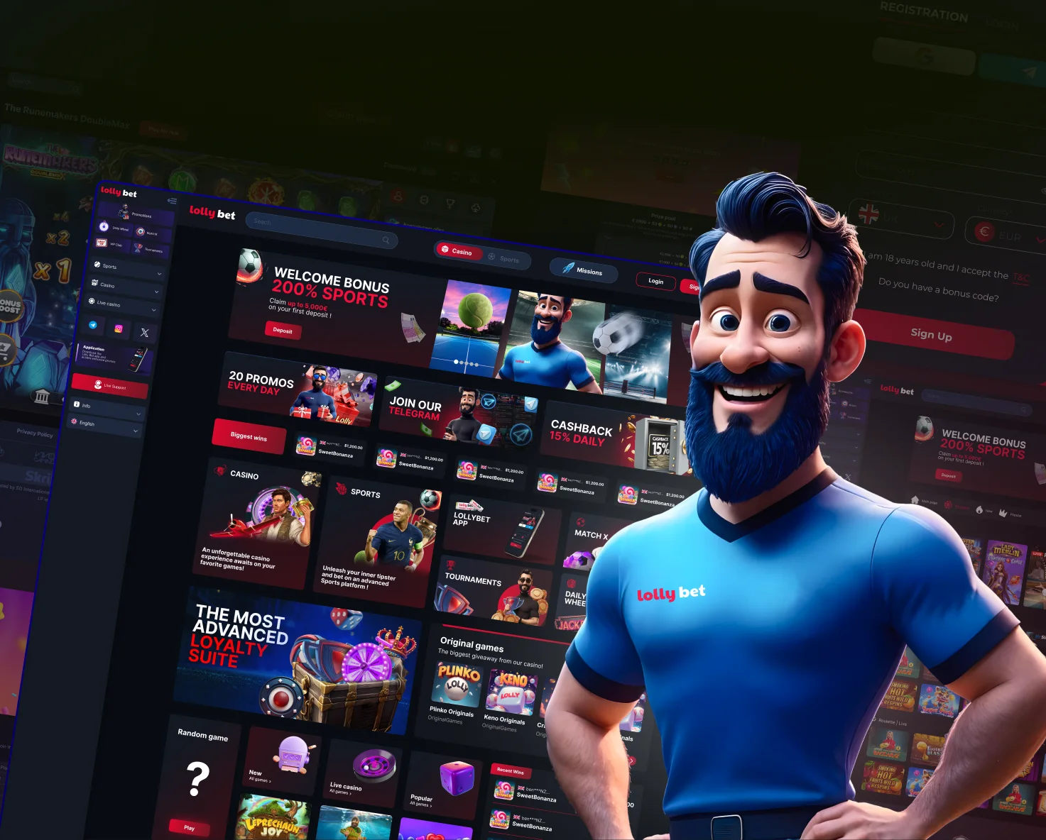 Lollybet casino and betting